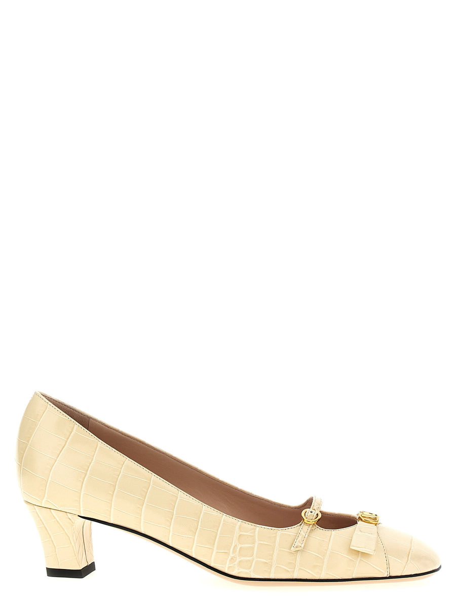 Valentino Garavani Bowow Pump — Cream