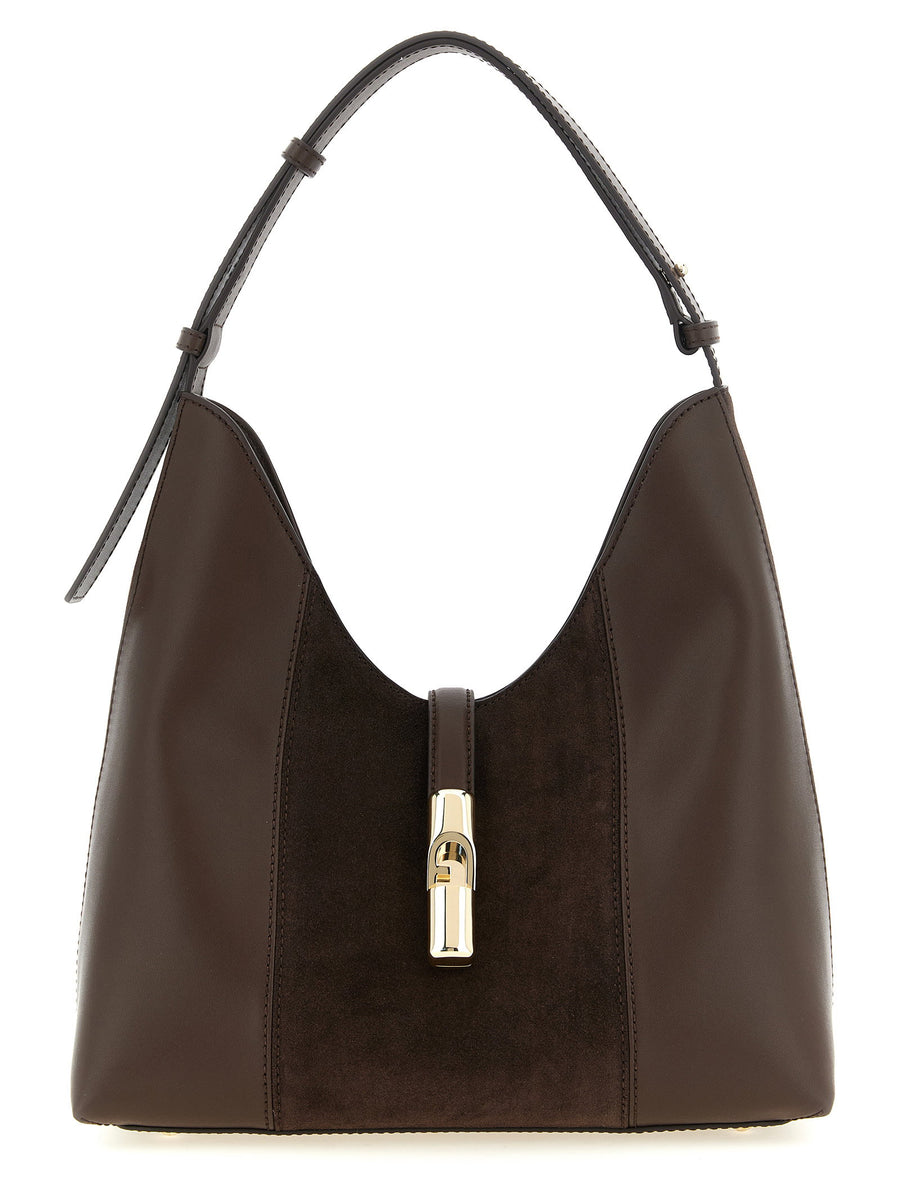 Furla Goccia M Shoulder Bag — Brown