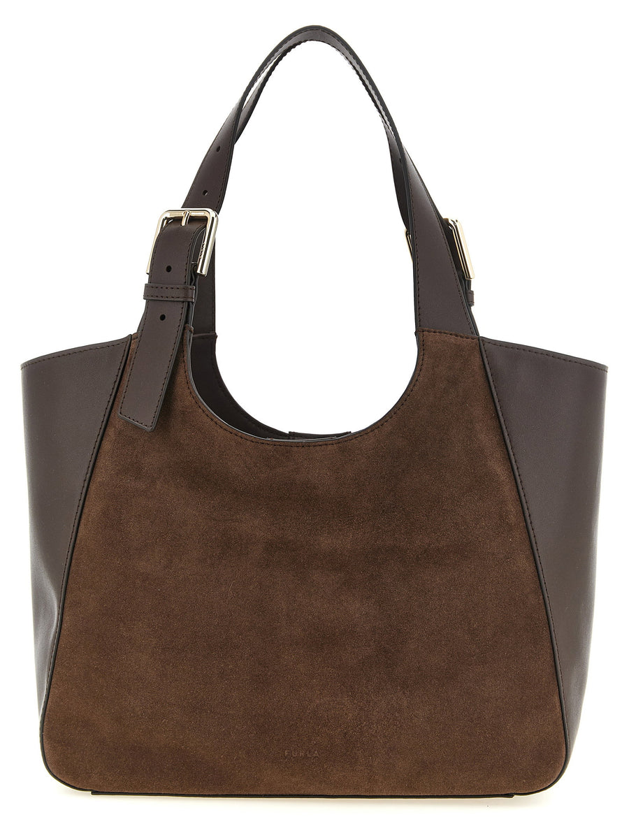 Furla Dora M Shoulder Bag — Brown