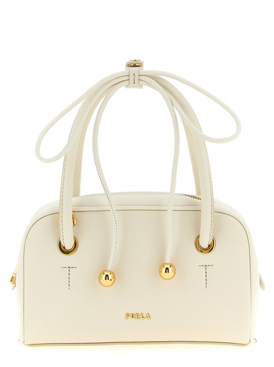 حقيبة Furla بوبي إس توب مقبض — باللون الكريمي