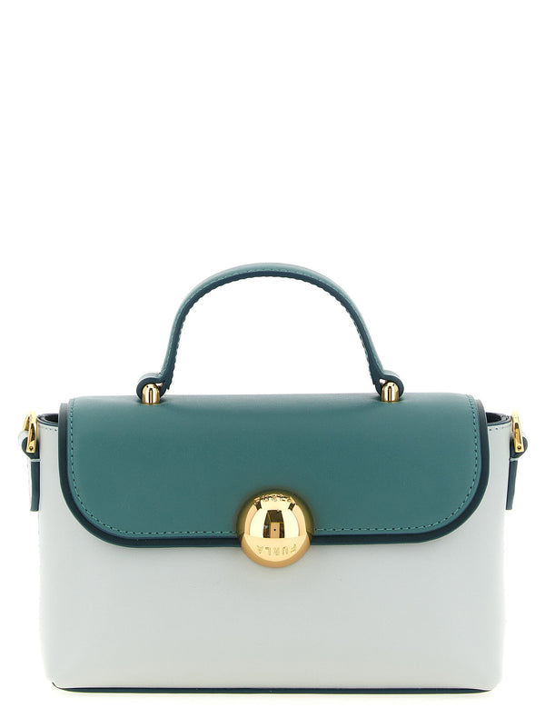 حقيبة Moonlight Mignon توب من Furla مقبض — أزرق مخضر