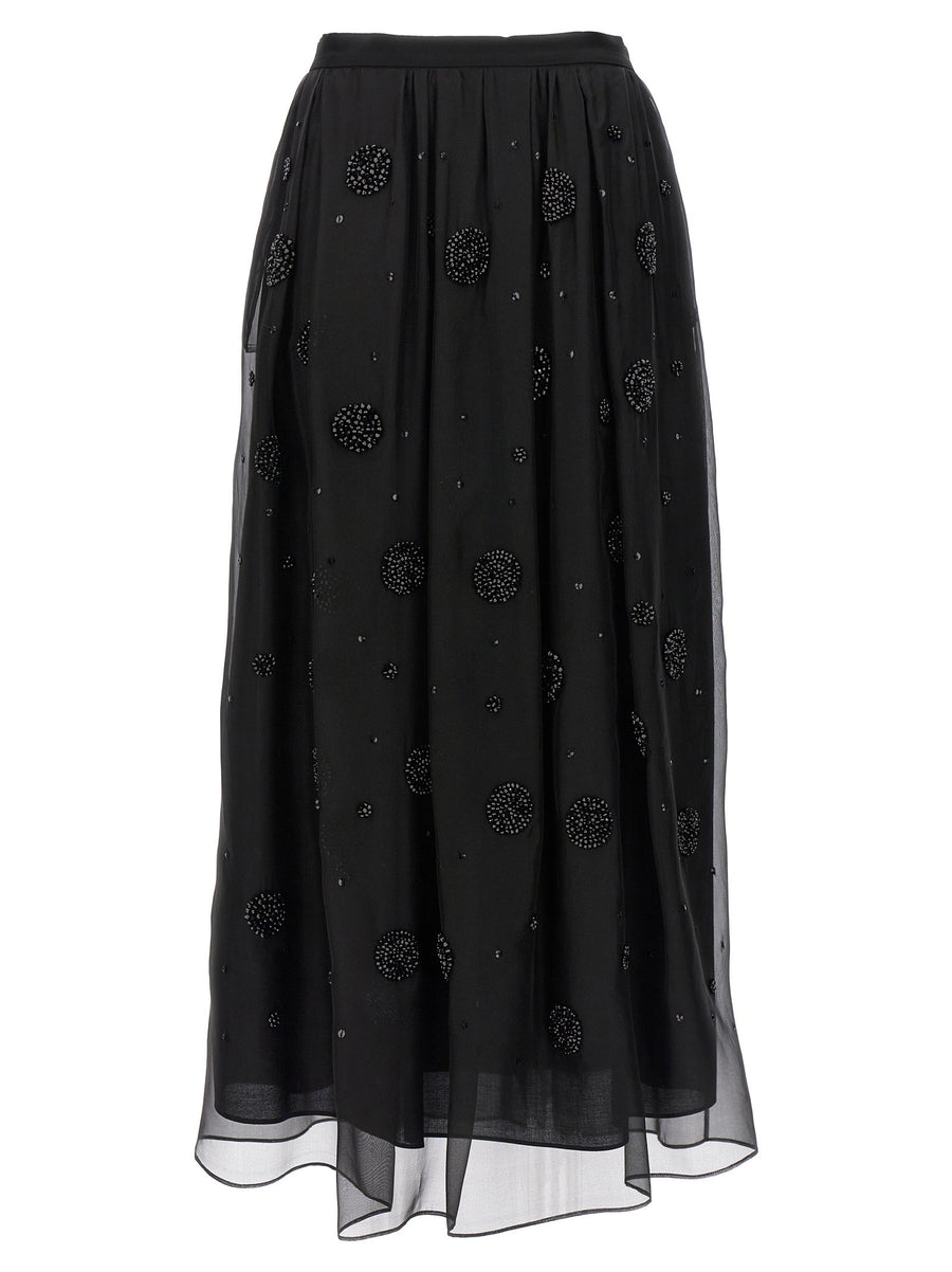 Max Mara Studio Organza skirt in black