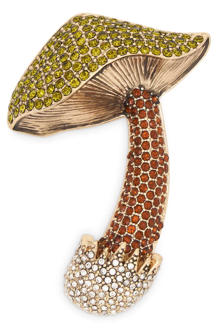 Brooch Mushroom Beige Metal Brooches & Pins