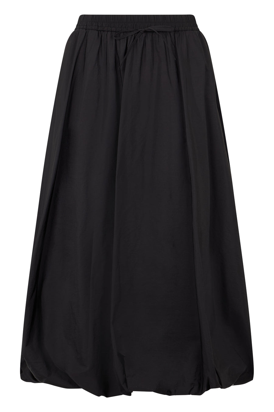 Skirt Wide Flared Black Polyamide