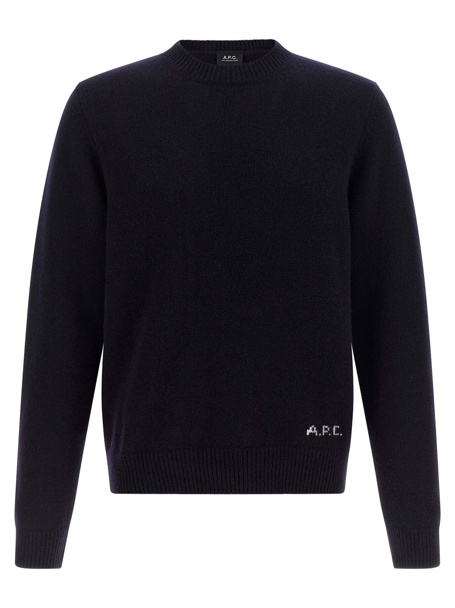 A.p.c. Pure wool sweater in navy