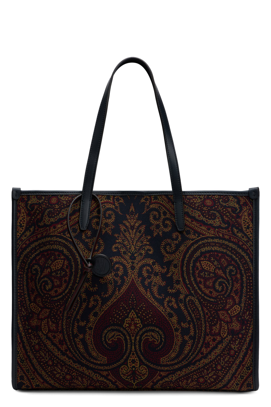 Tote Bag Paisley Brown Canvas