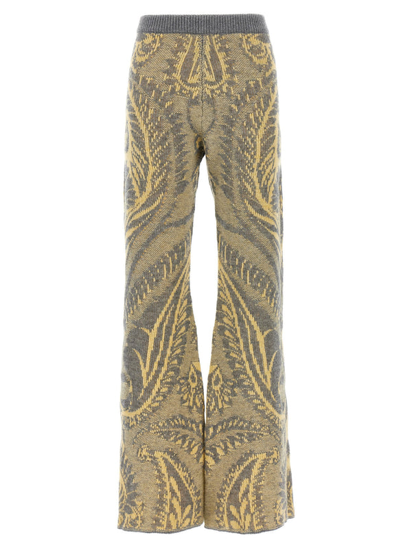 شال Etro بتصميم بيزلي جاكار بنطلون — ذهبي