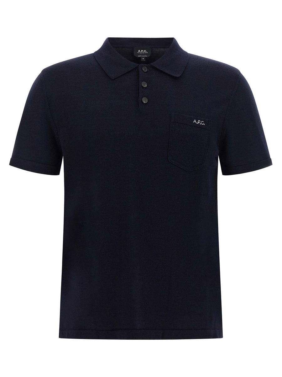 A.p.c. Gide Polo Shirt — Navy