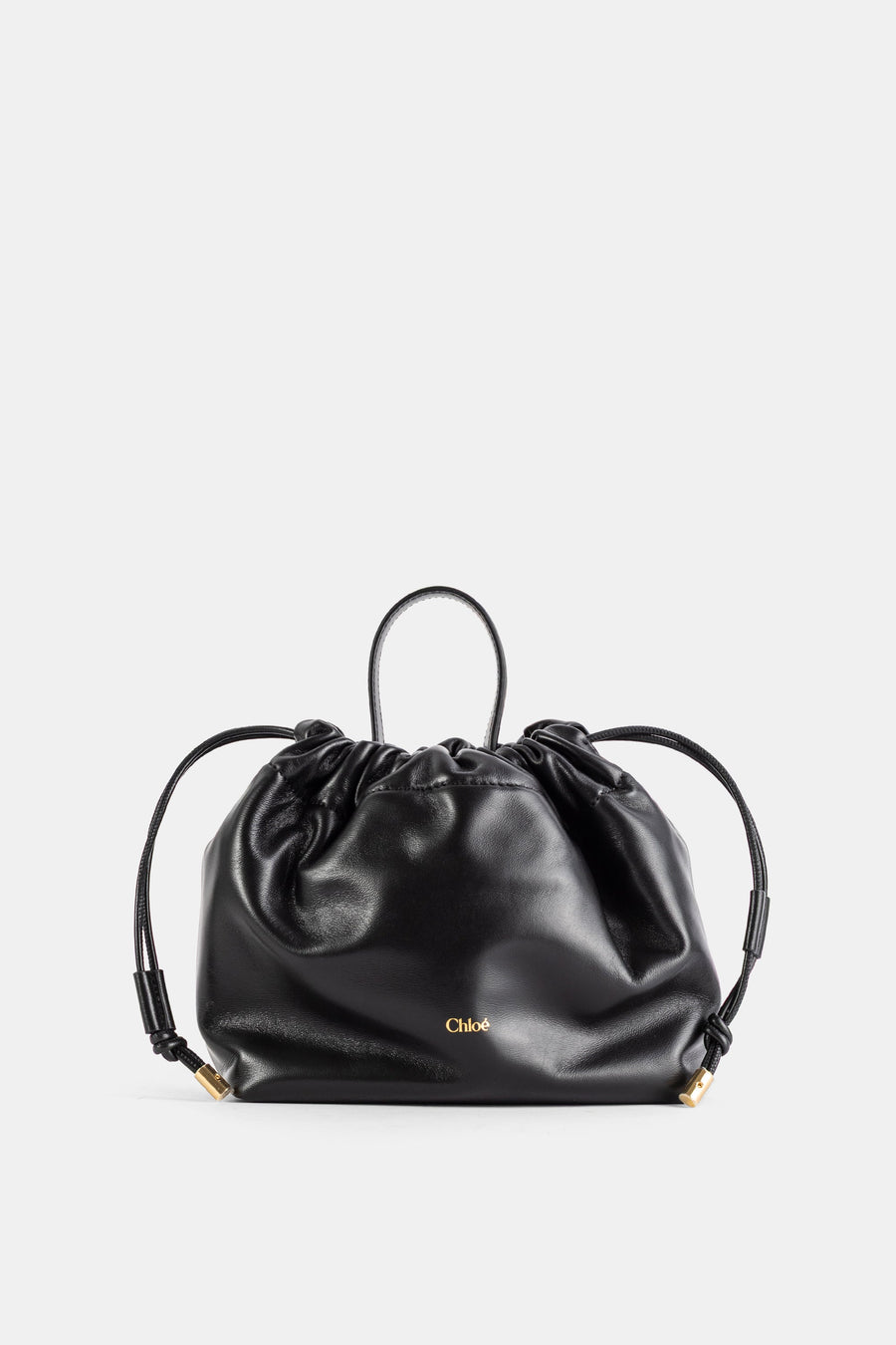 Chloé Lambskin nappa leather clutch in black
