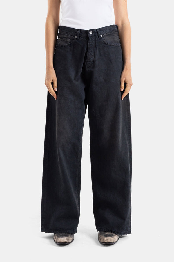 Balenciaga Japanese denim jeans in black — view 2