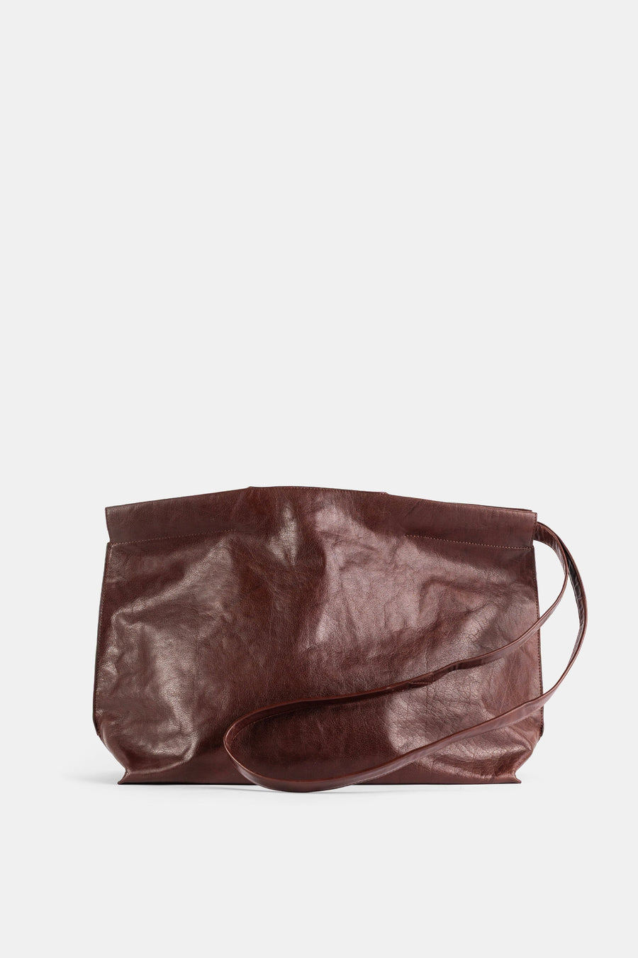 Bea Mombaers Leather shoulder bag in brown