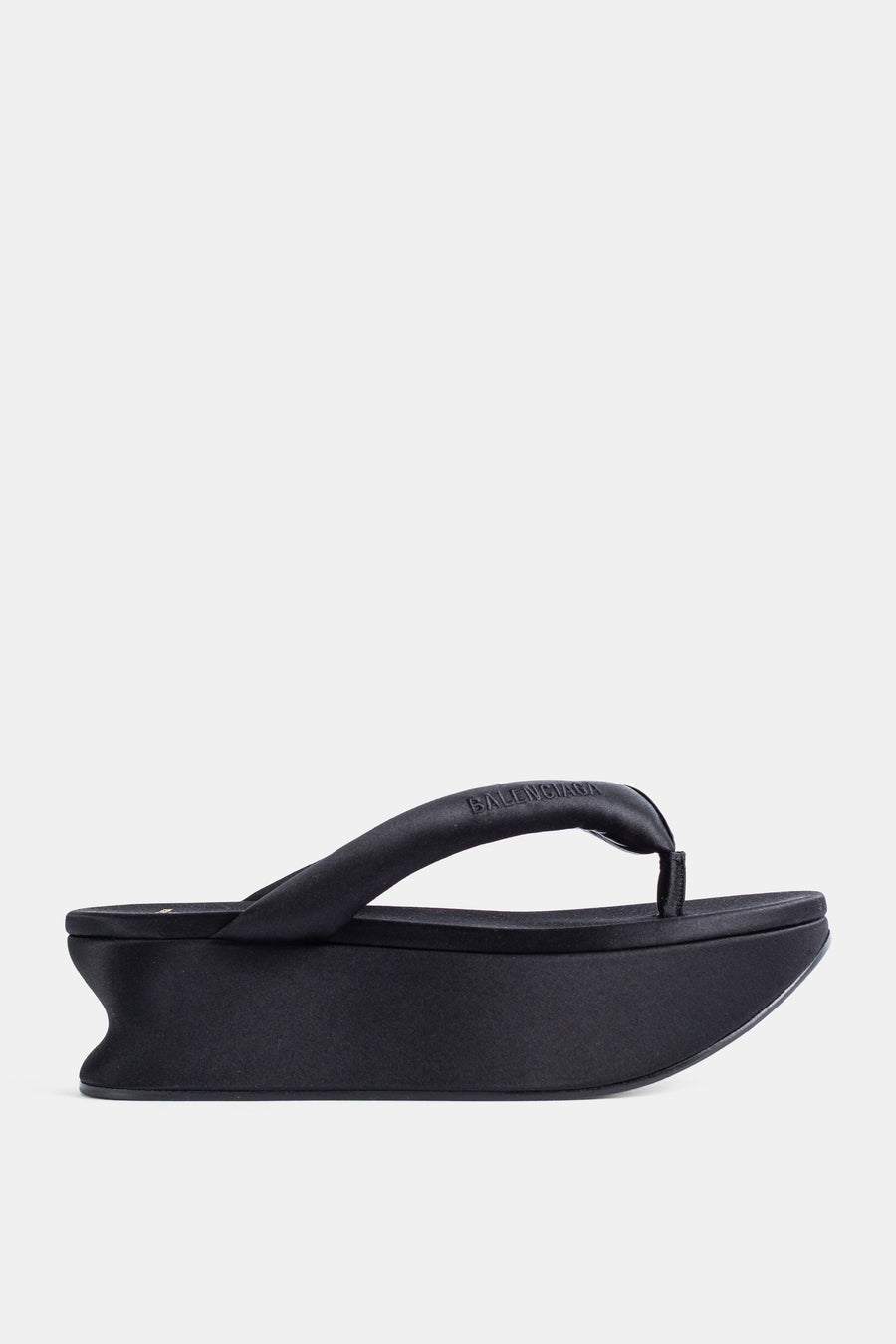 Balenciaga Satin sandals in black