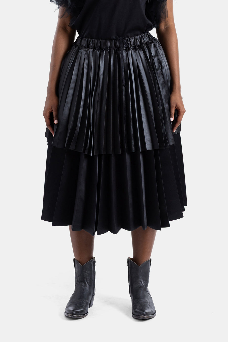 Comme des Garçons Taffeta skirt in black