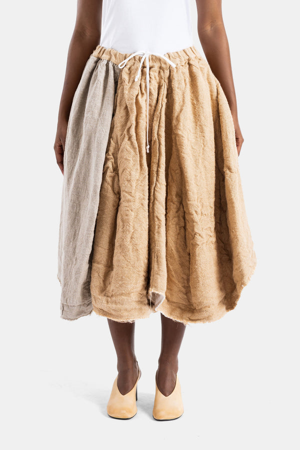 Comme des Garçons Linen skirt in beige — view 2