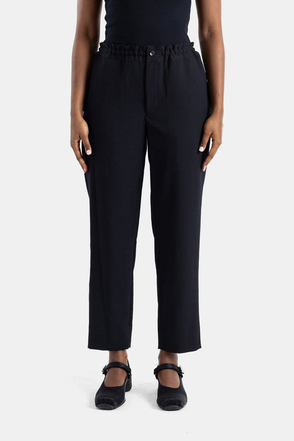 Comme des Garçons Dense cotton trousers in black — view 2