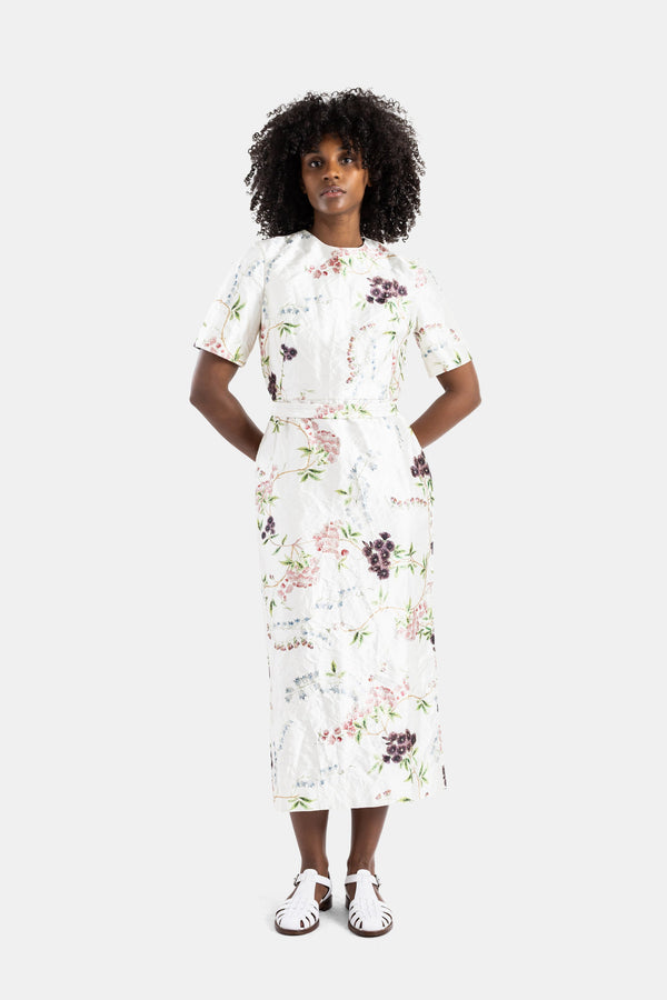 Erdem Satin dress in white