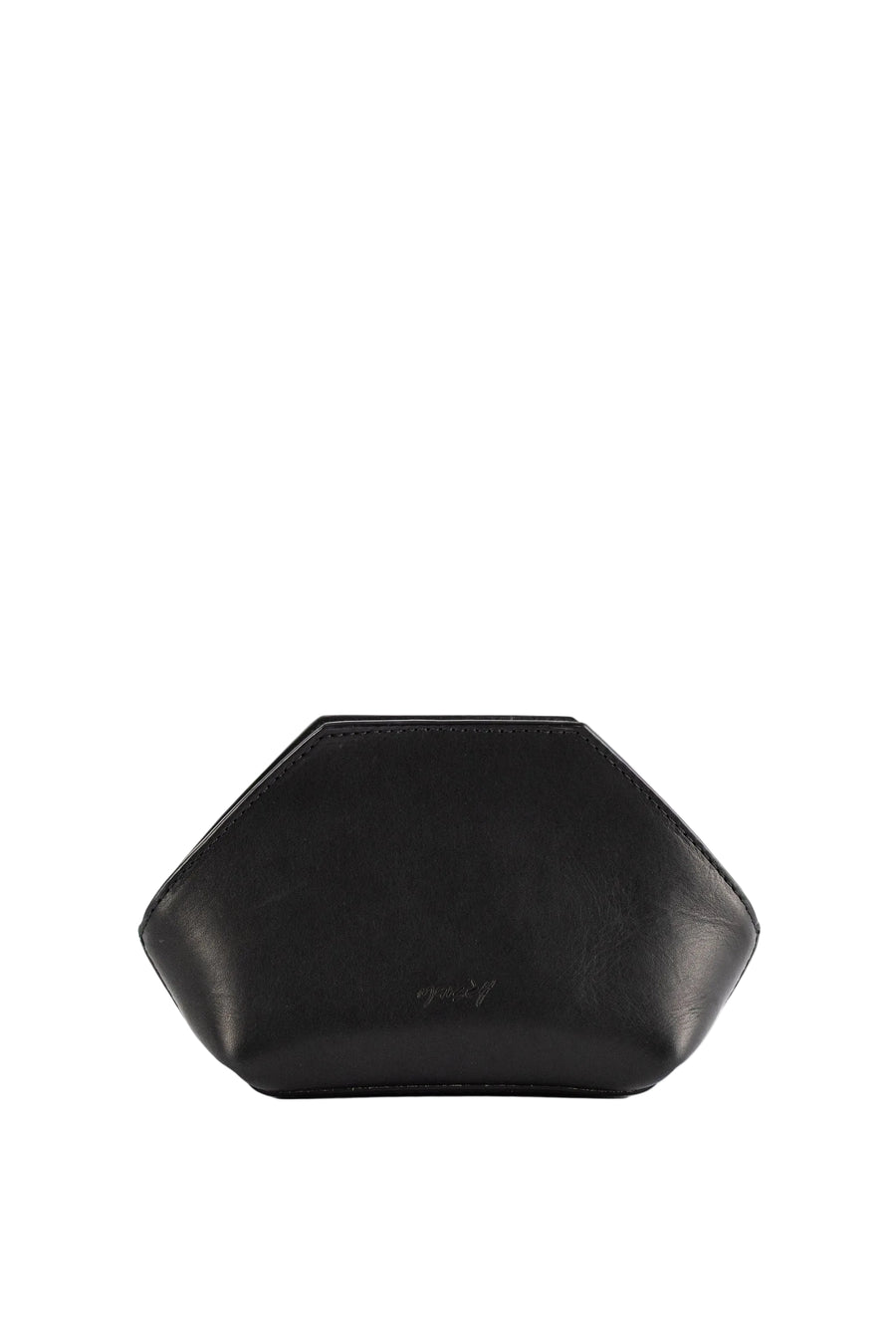 Marsell Black leather clutch in black