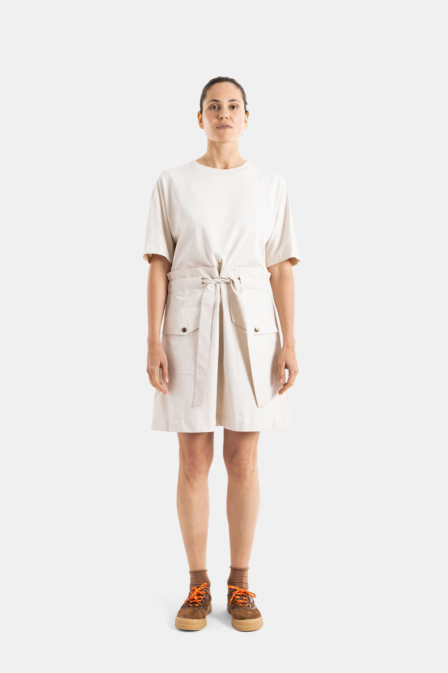 Moncler Jersey top dress in beige