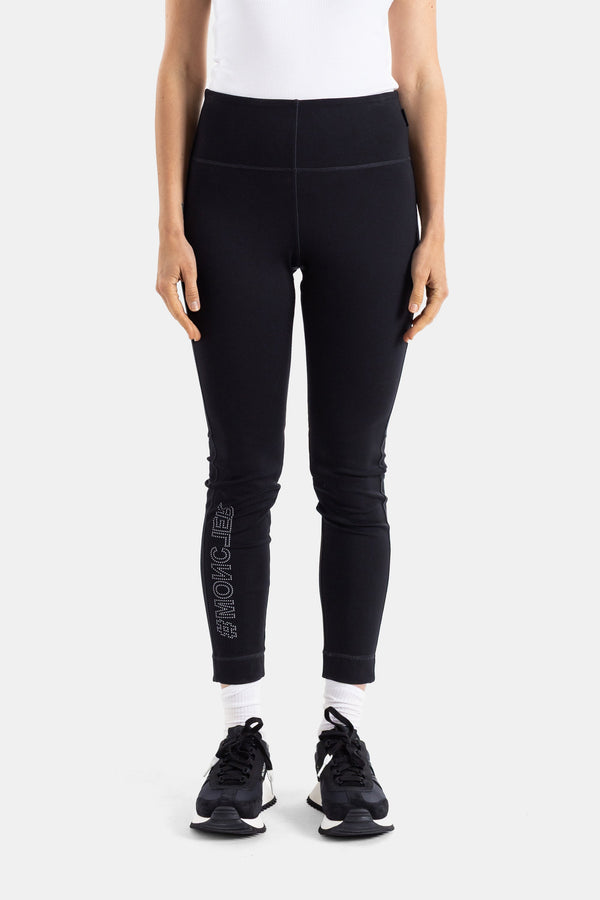 Moncler Technical knit leggings in black