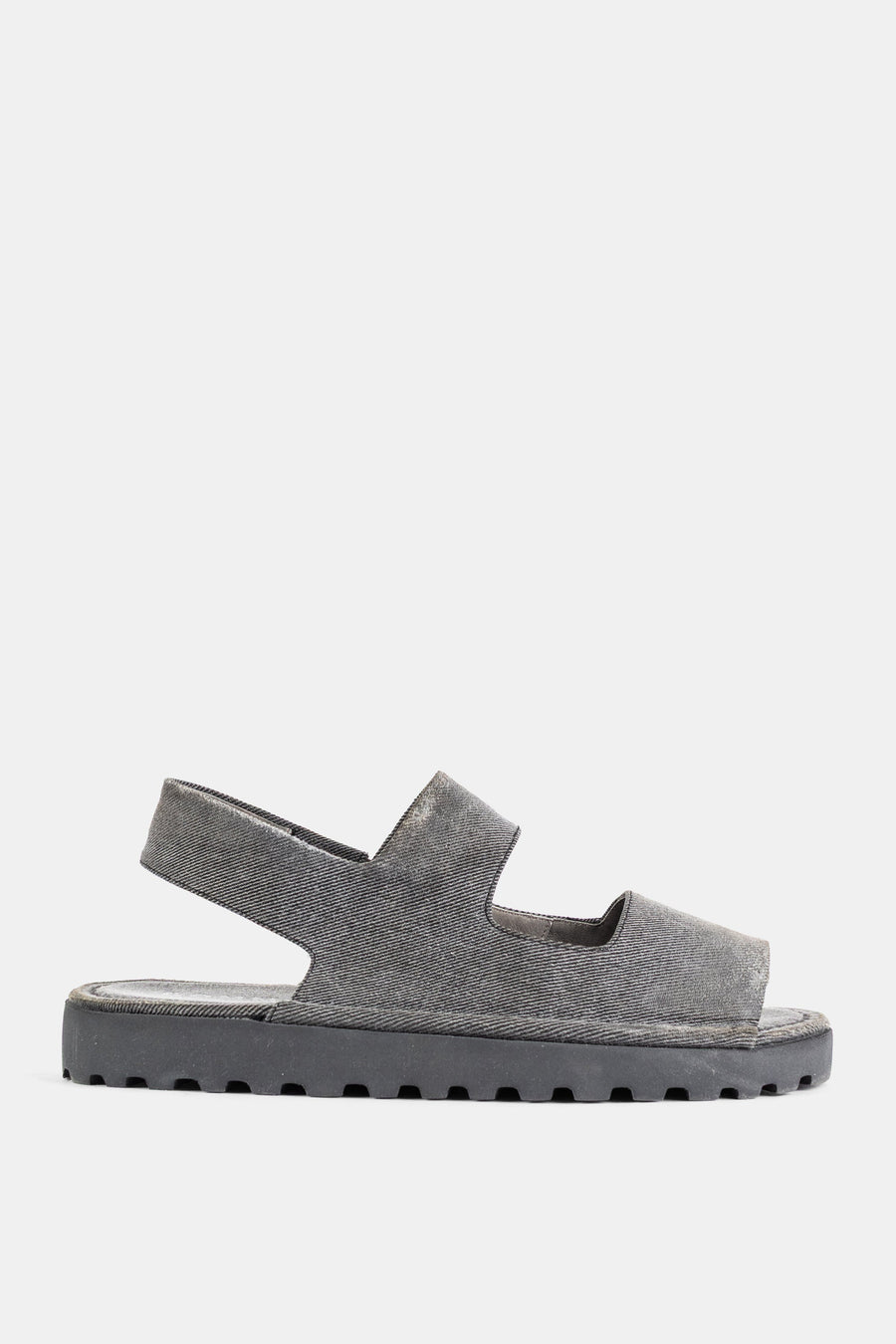 Marsell Cotton denim canvas sandal in gray