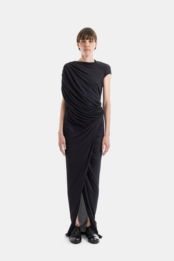 Rick Owens Stretch jersey dress in black