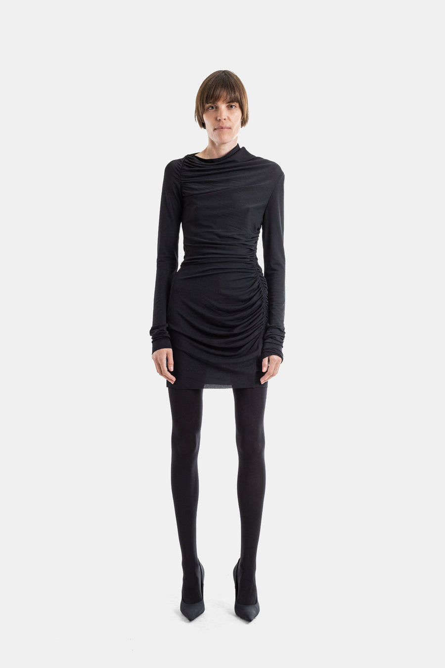 Rick Owens Stretch jersey dress in black