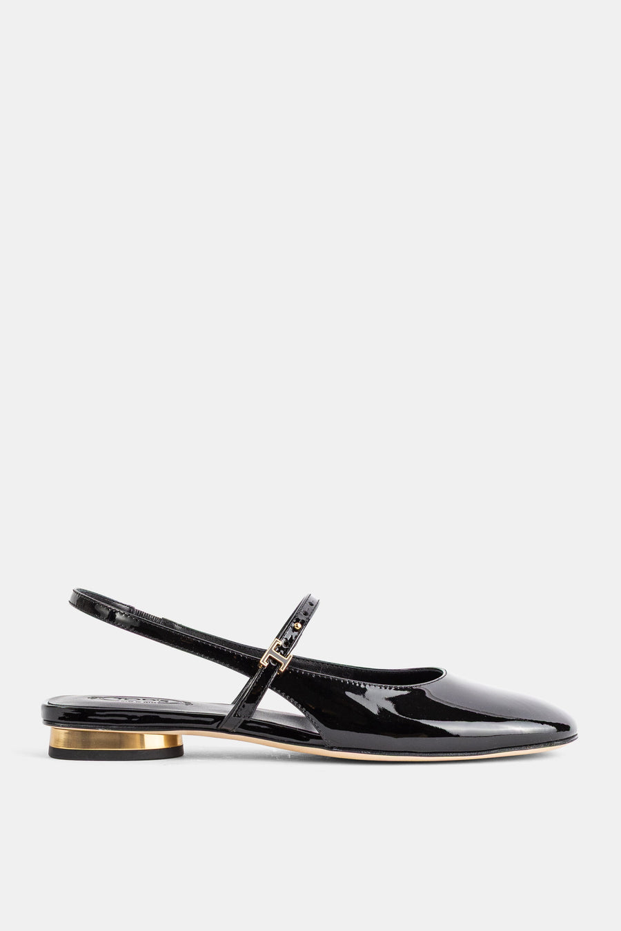 Tod's Patent leather slingback heel in black
