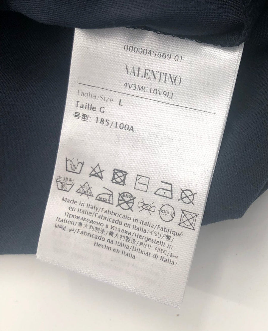 Valentino 100% Cotton t-shirt in navy