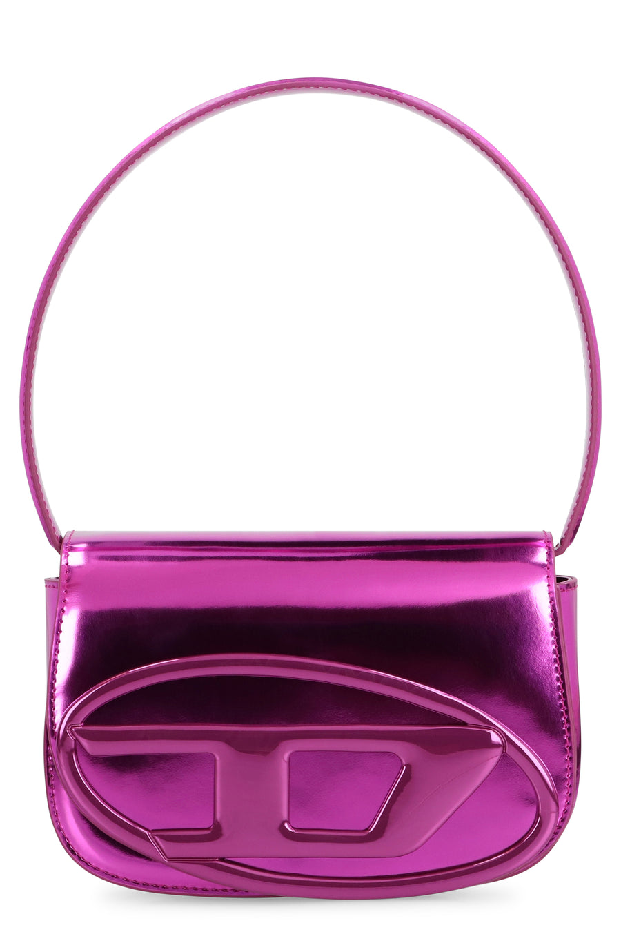 Leather Shoulder Bag 1dr Fuchsia Cow Hide Handbags