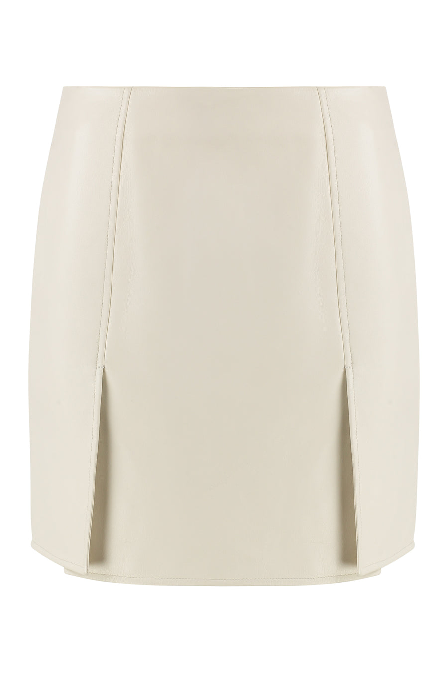 Mini Skirt Ovine Leather White