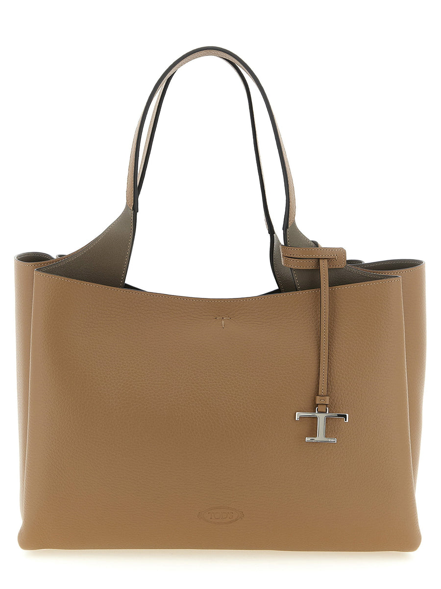 Tod's T Timeless Shoulder Bag — Camel