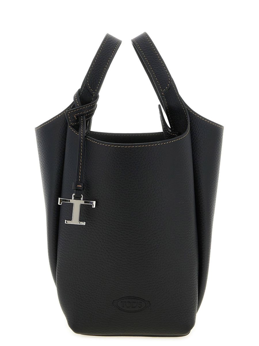 Tod's T Timeless Bucket Bag — Black