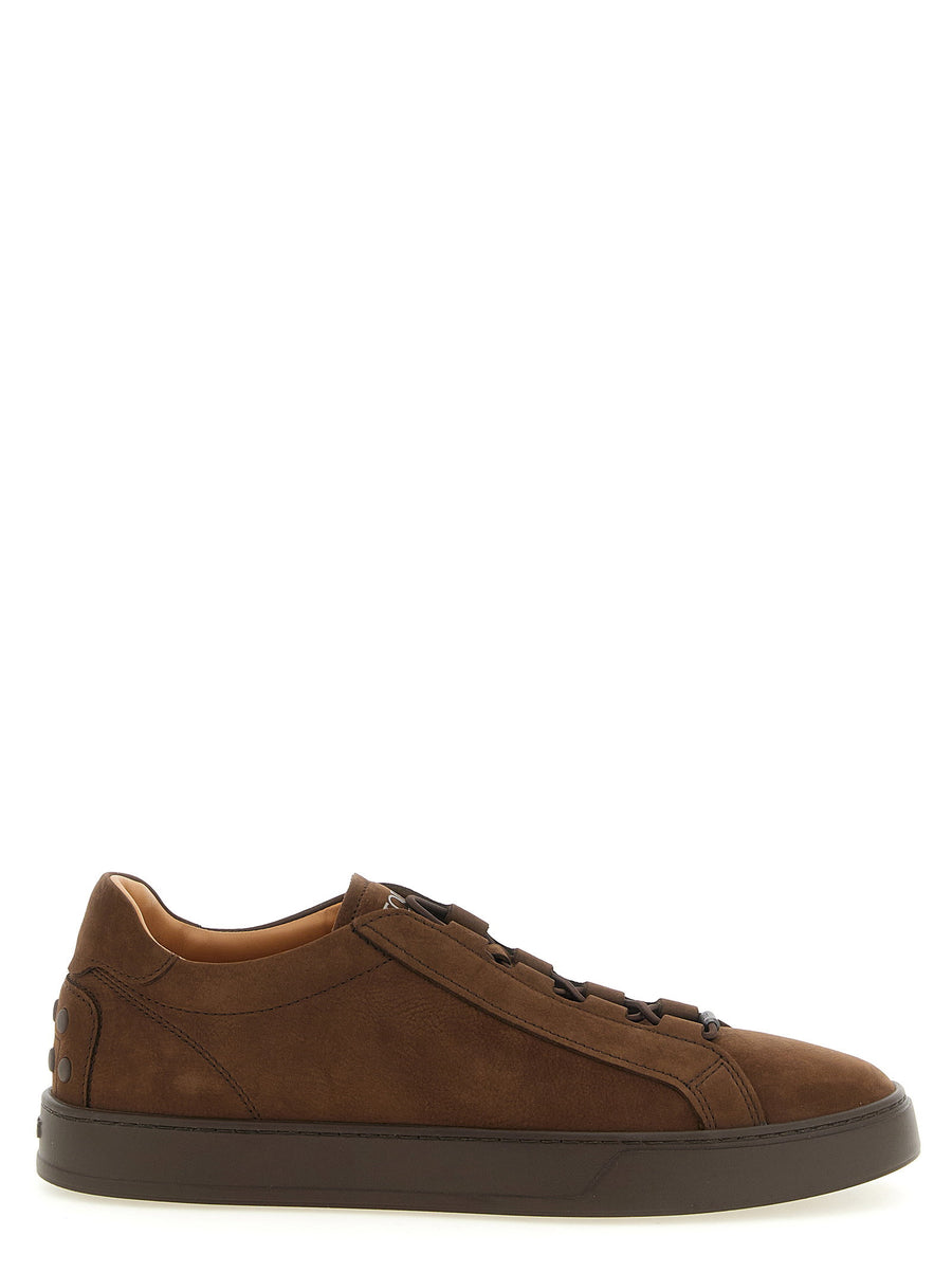 Tod's Nubuck Leather Sneaker — Brown