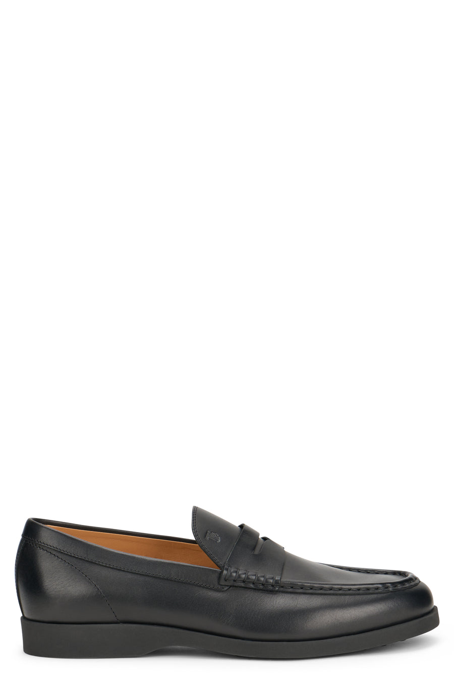 Loafers Slip-On Black Leather