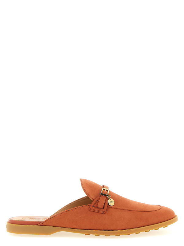 حذاء مسطح سهل الارتداء من جلد النوبوك من Tod's — جملي