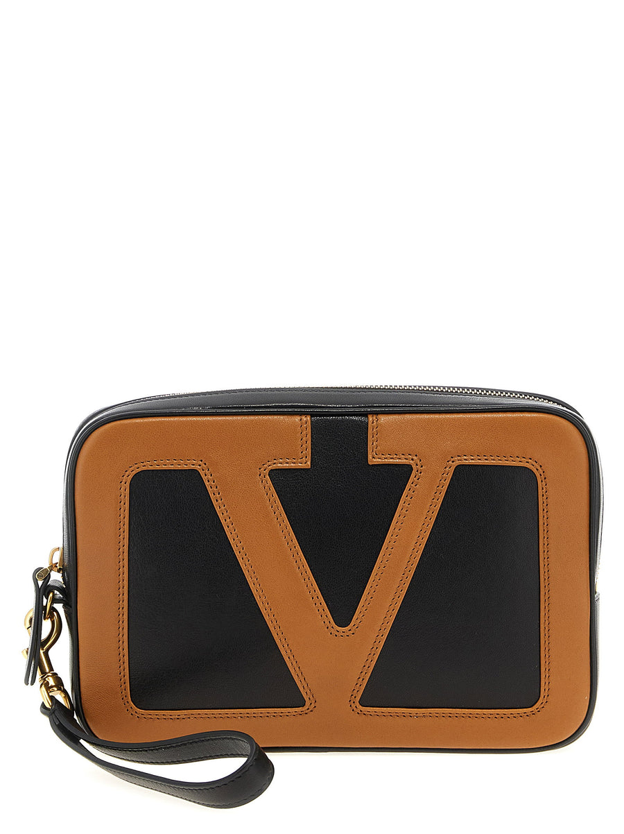Valentino Garavani Clutch — Tan