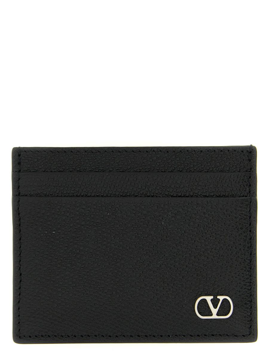 Valentino Garavani Vlogo Signature Card Case — Black