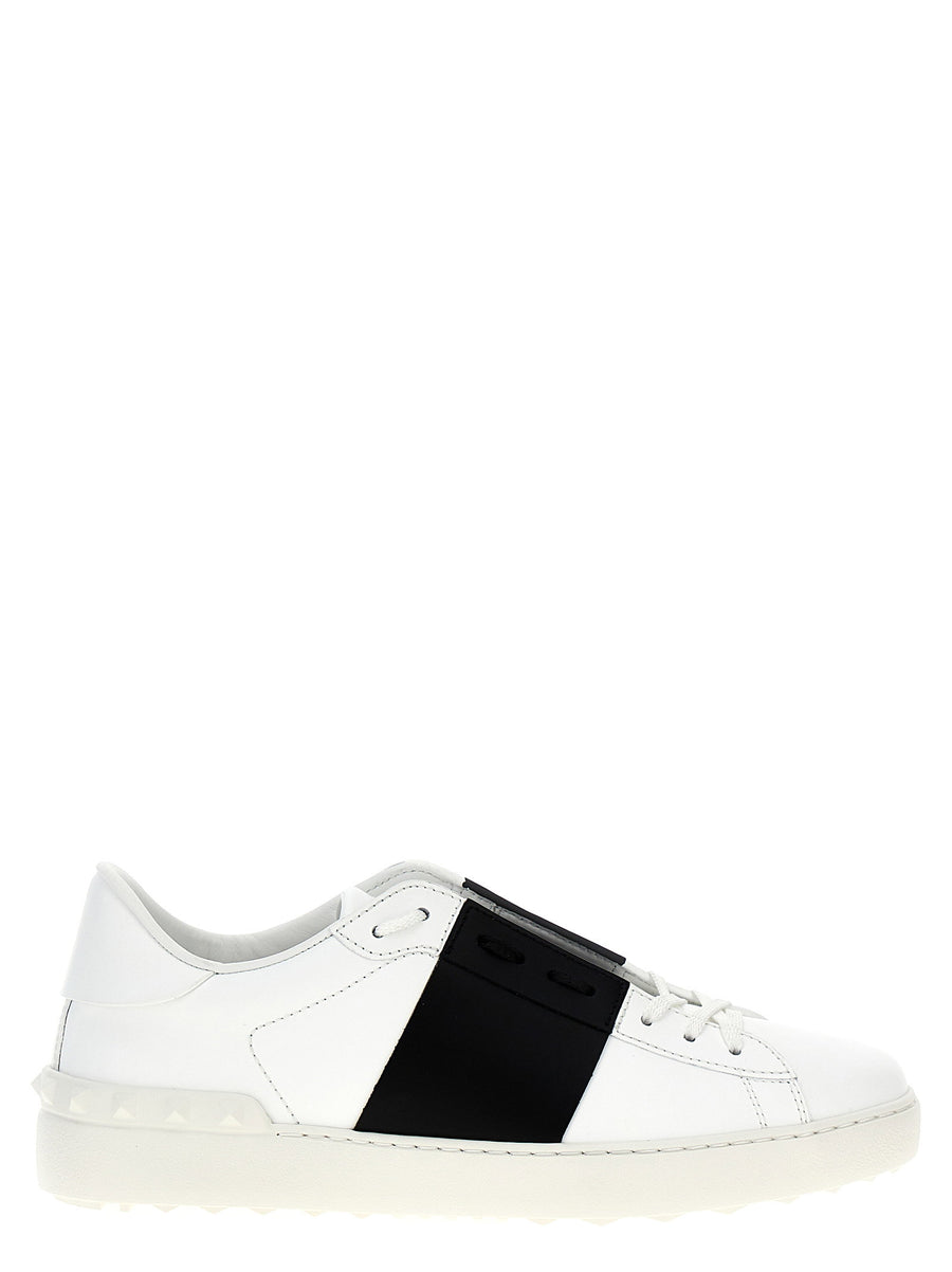 Valentino Garavani Open Leather Sneaker — White