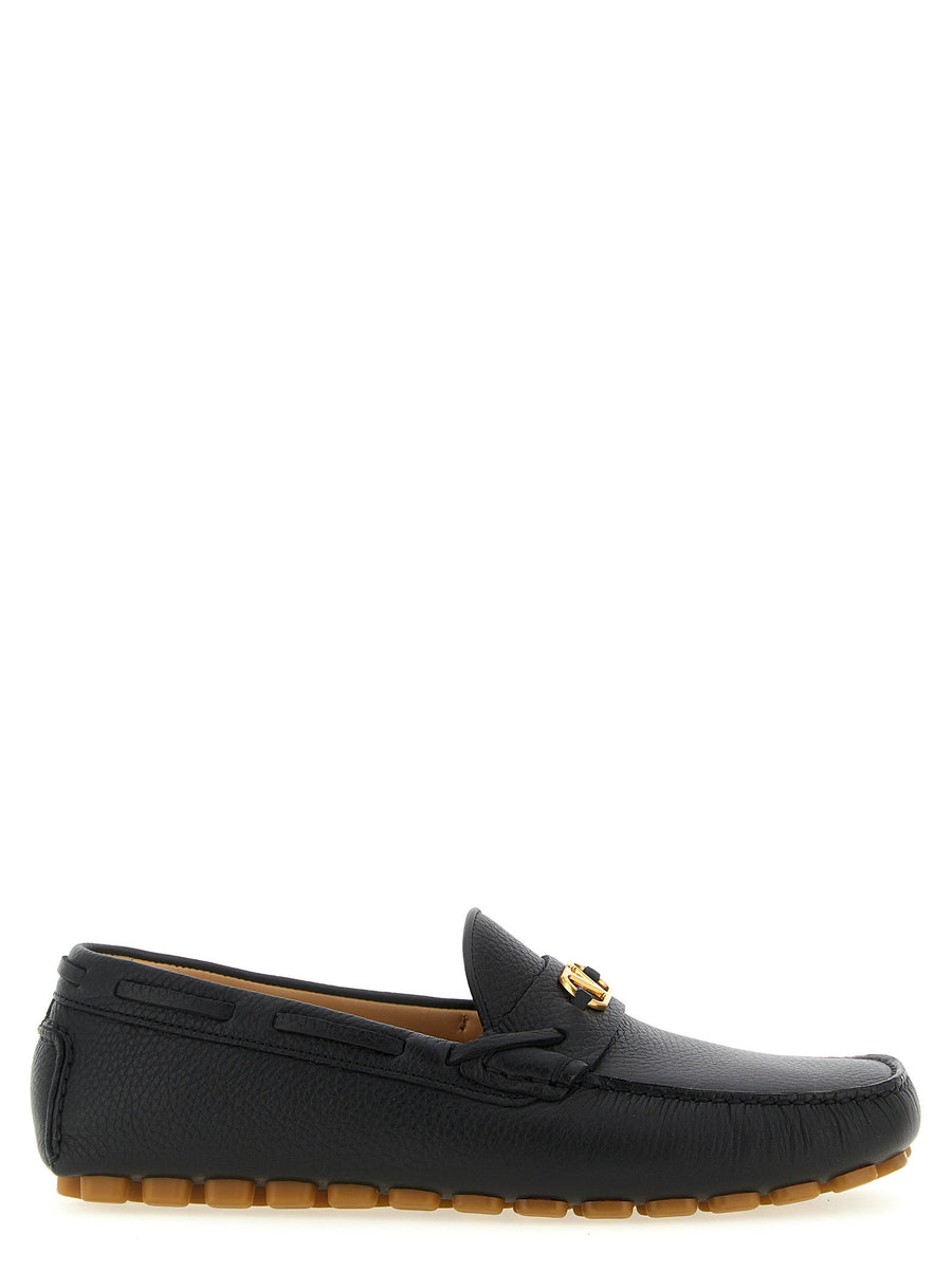 Valentino Garavani Driver Fastaway Loafer — Black