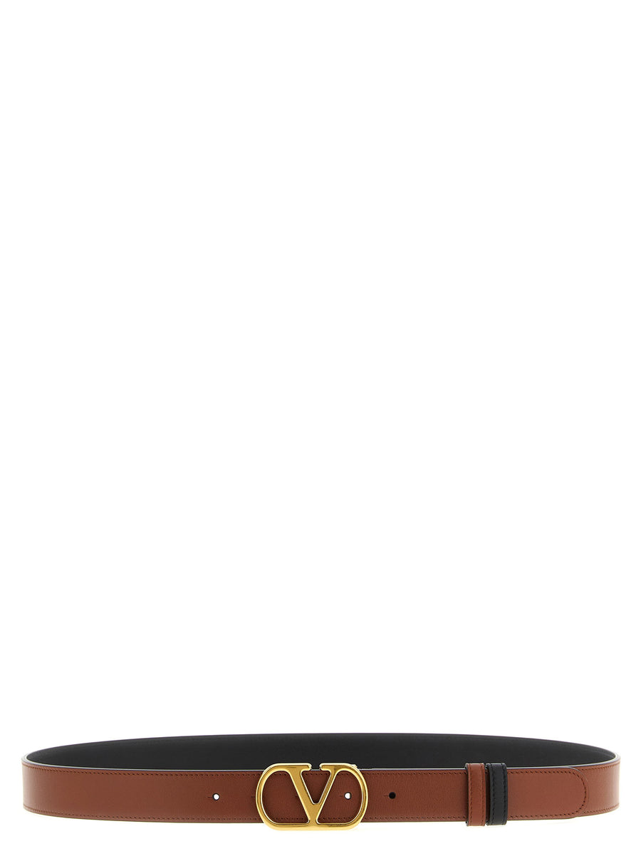 Valentino Garavani Vlogo Belt — Brown