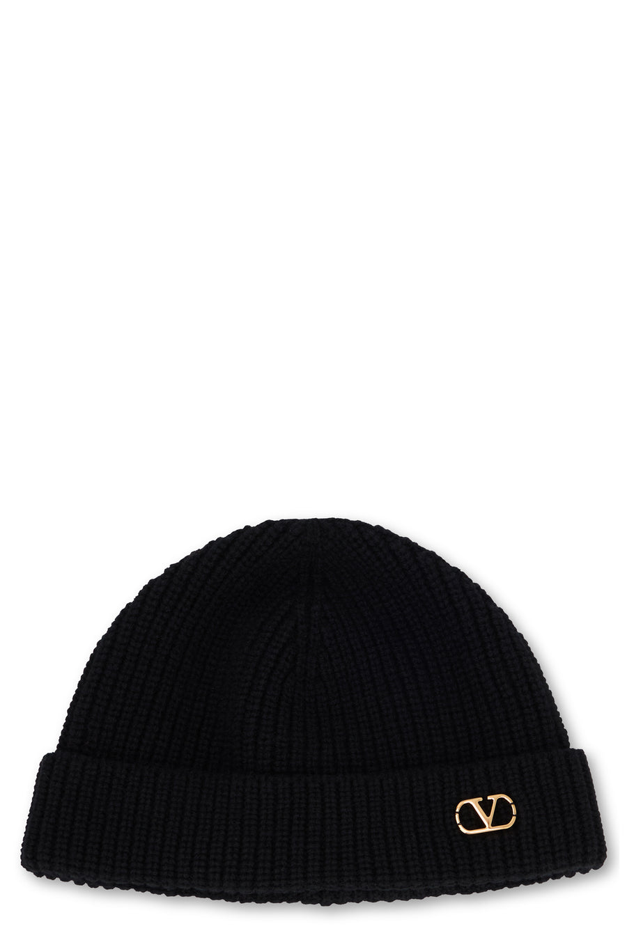 Knitted Cashmere Hat Black