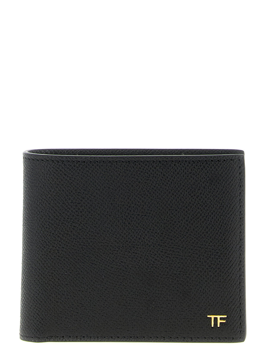 Tom Ford Bifold Leather Wallet — Black