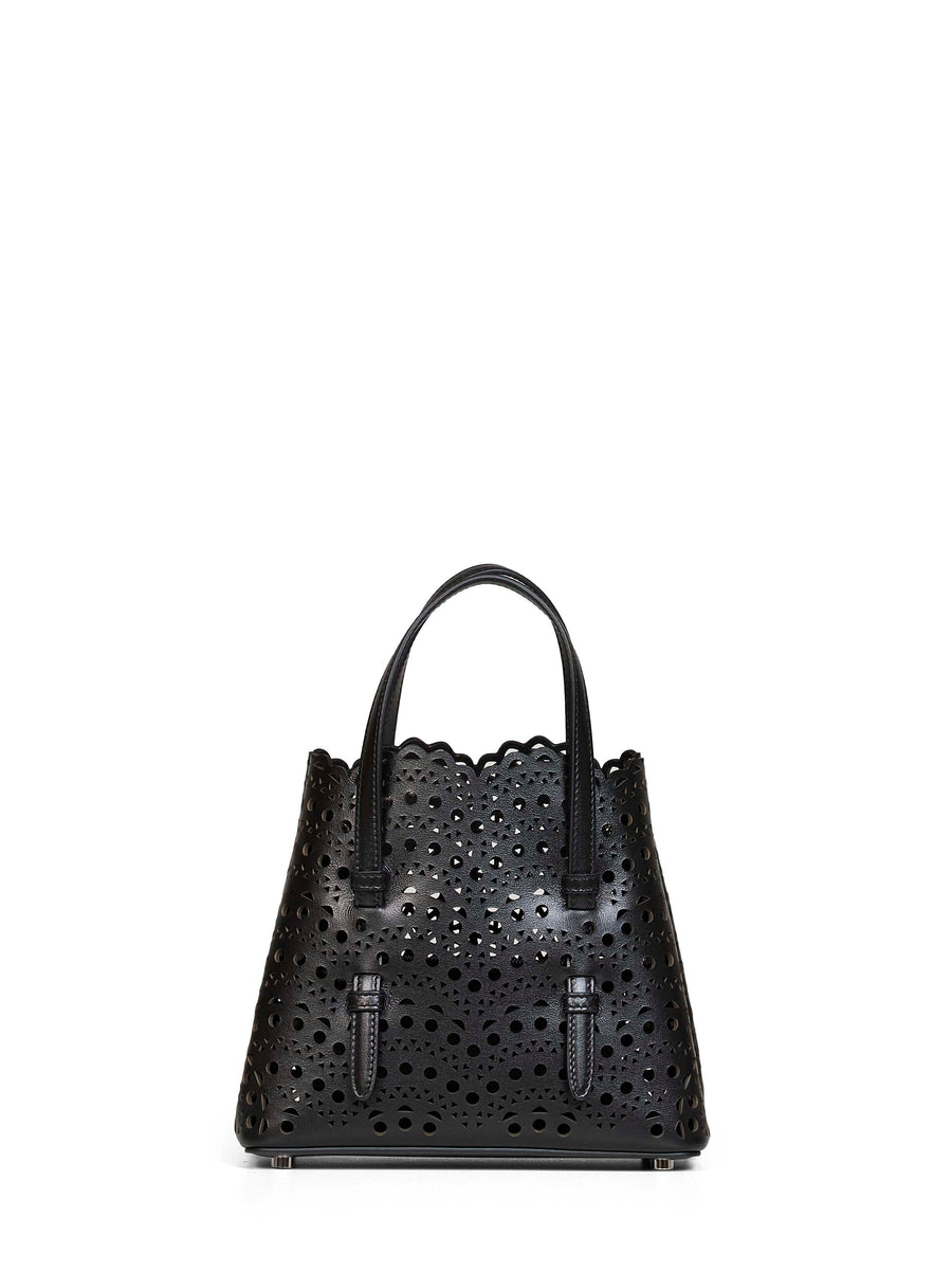 Tote Bag Mina 20 Black Lambskin Handbags