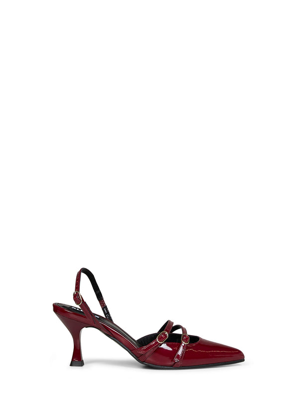 Slingback Pumps Joelle Patent Burgundy