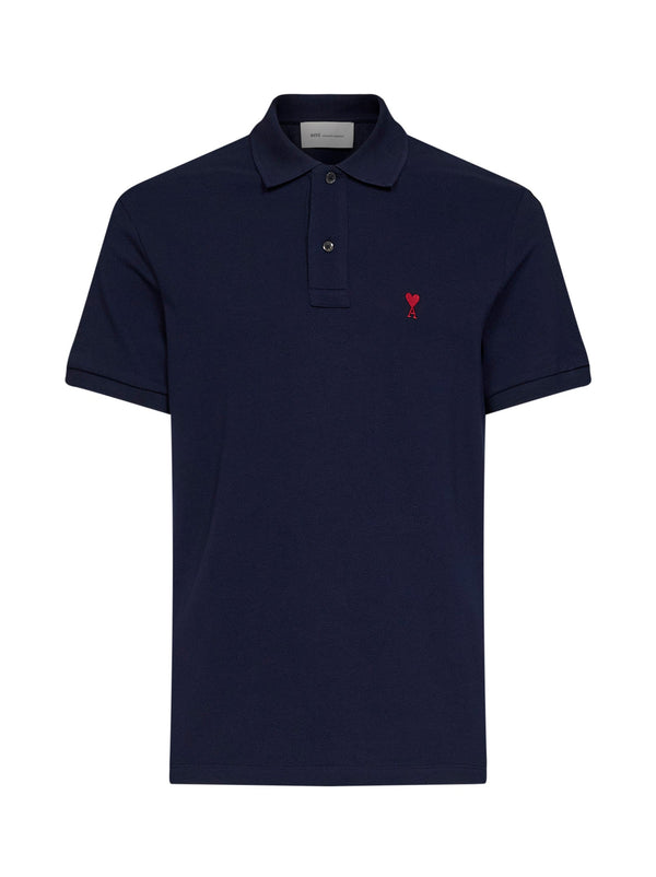 Polo Shirt Ami De Cœur Midnight Blue Cotton