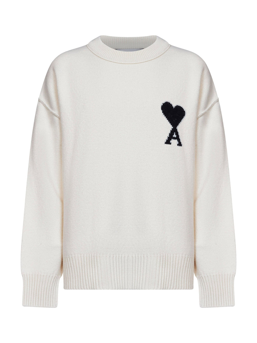 Crewneck Sweater Ami De Cœur Ivory