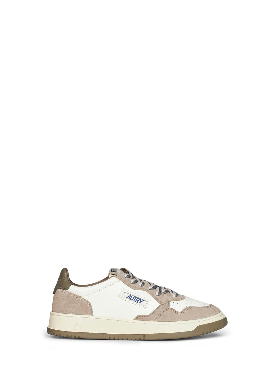 Sneakers Medalist Low White-Licorice Calf Leather Trainers