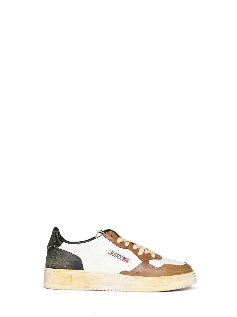 Sneakers Medalist Low Super Vintage White Leather Multicolour Calf Trainers