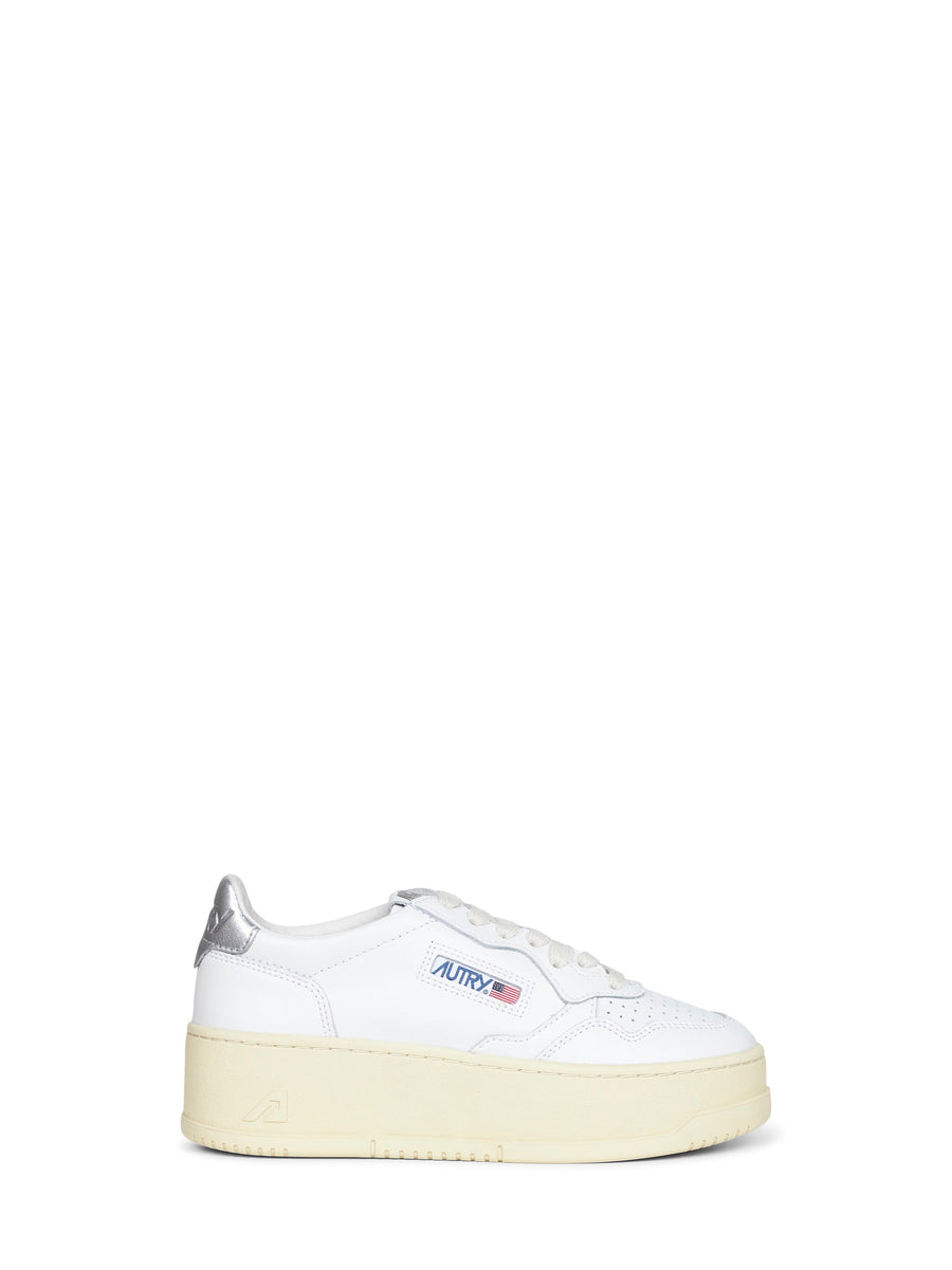Sneakers Medalist Platform White Leather Calf Trainers
