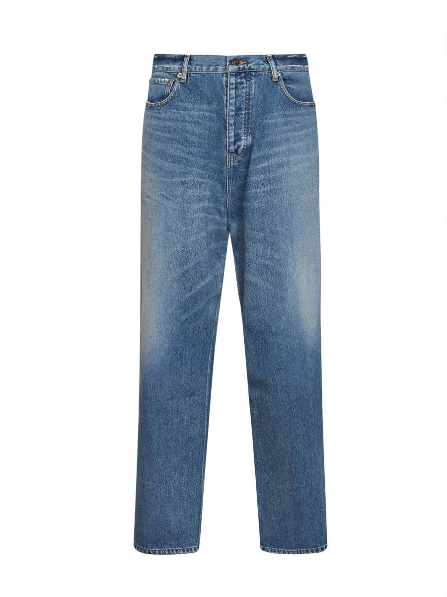 Baggy Jeans Dark Blue Cotton